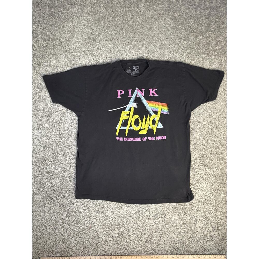Pink Floyd Shirt Mens 2XL Black Dark Side Of The Moon Graphic Tagless Cotton